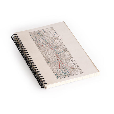 Society6 Design Studio indiana bloomington railway system Spiral Notebook
