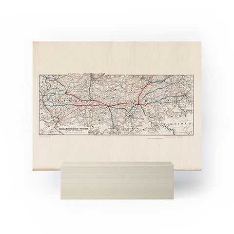 Society6 Design Studio indiana bloomington railway system Mini Art Print