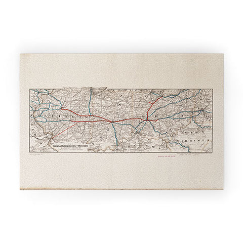 Society6 Design Studio indiana bloomington railway system Welcome Mat