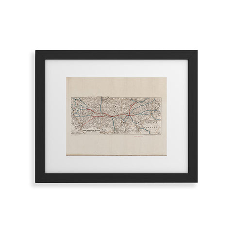 Society6 Design Studio indiana bloomington railway system Framed Art Print