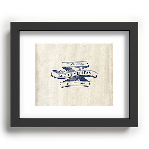 Society6 Design Studio Lux et Veritas Recessed Framing Rectangle