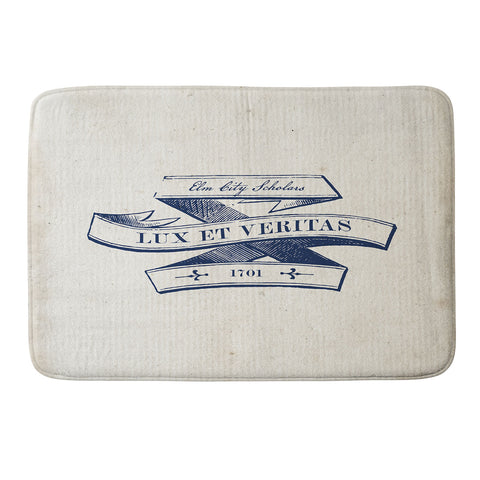 Society6 Design Studio Lux et Veritas Memory Foam Bath Mat