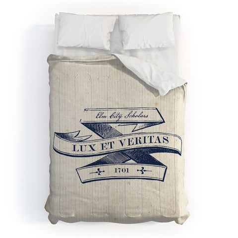Society6 Design Studio Lux et Veritas Comforter