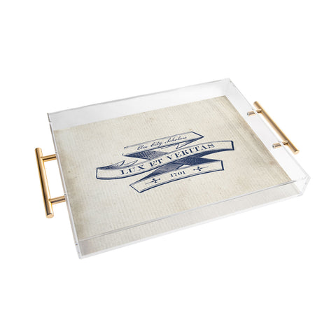 Society6 Design Studio Lux et Veritas Acrylic Tray