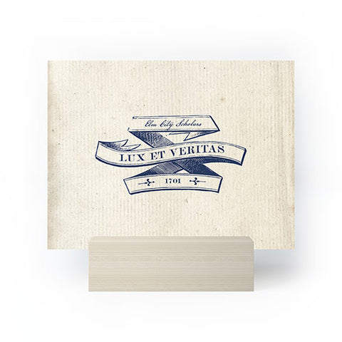 Society6 Design Studio Lux et Veritas Mini Art Print