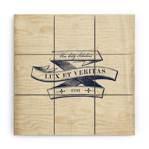 Society6 Design Studio Lux et Veritas Wood Wall Mural