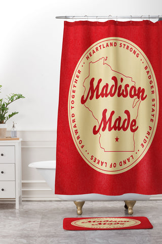 Society6 Design Studio Madison Made Shower Curtain And Mat
