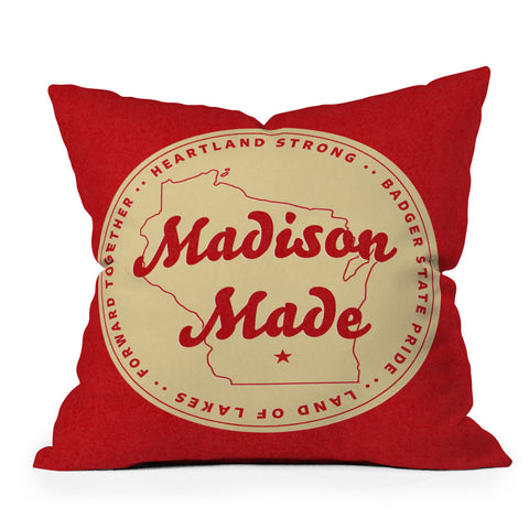 Society6 Design Studio Madison Made Throw Pillow