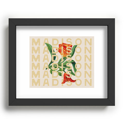 Society6 Design Studio Madison Tulips Recessed Framing Rectangle