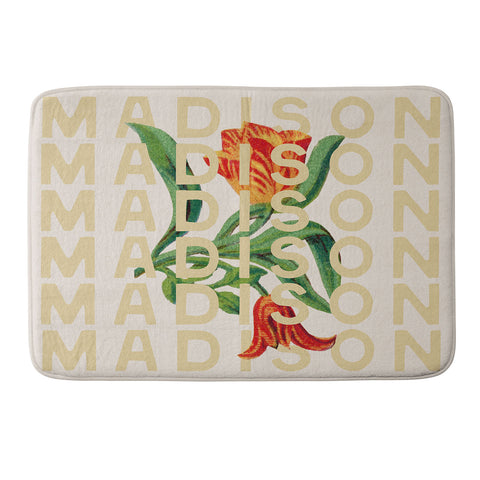 Society6 Design Studio Madison Tulips Memory Foam Bath Mat