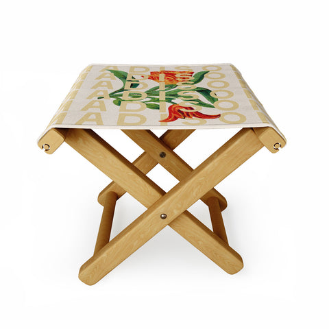 Society6 Design Studio Madison Tulips Folding Stool