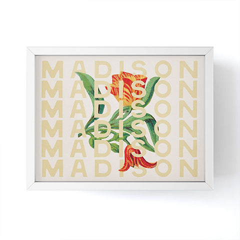 Society6 Design Studio Madison Tulips Framed Mini Art Print