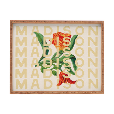 Society6 Design Studio Madison Tulips Rectangular Tray