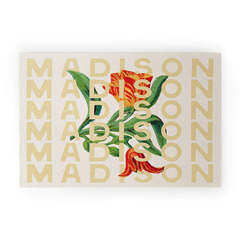 Society6 Design Studio Madison Tulips Welcome Mat