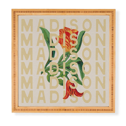 Society6 Design Studio Madison Tulips Framed Wall Art