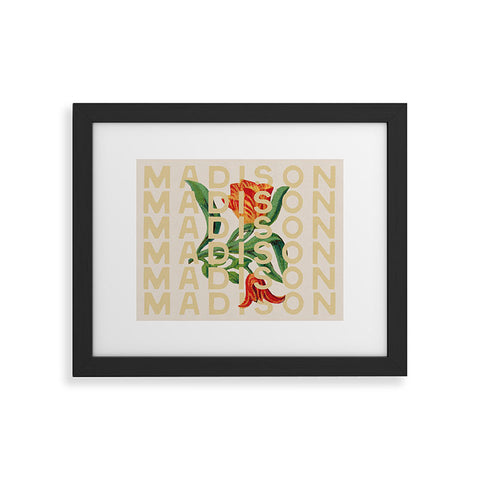 Society6 Design Studio Madison Tulips Framed Art Print