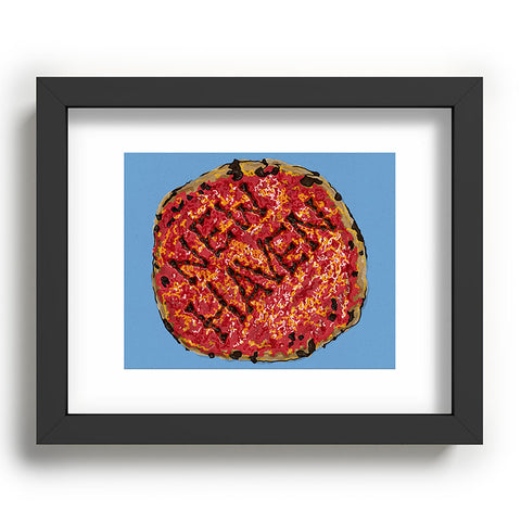 Society6 Design Studio New Haven Pizza Recessed Framing Rectangle
