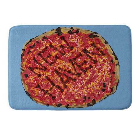 Society6 Design Studio New Haven Pizza Memory Foam Bath Mat