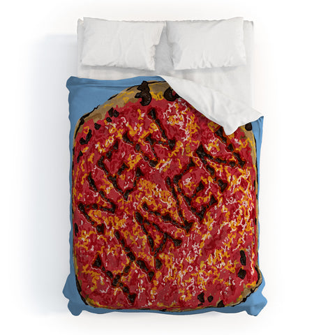 Society6 Design Studio New Haven Pizza Duvet Cover