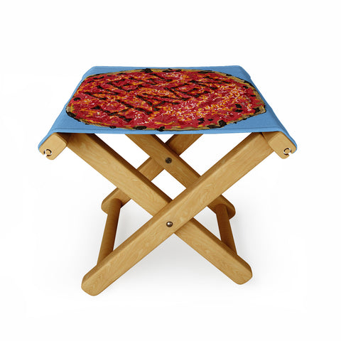 Society6 Design Studio New Haven Pizza Folding Stool