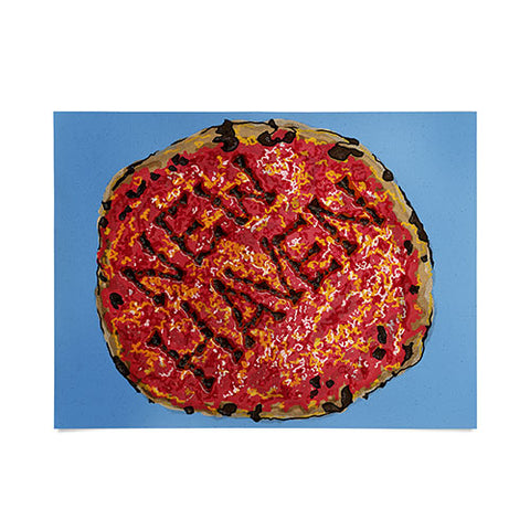 Society6 Design Studio New Haven Pizza Poster