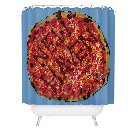 Society6 Design Studio New Haven Pizza Shower Curtain