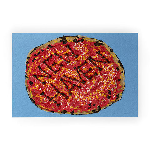 Society6 Design Studio New Haven Pizza Welcome Mat