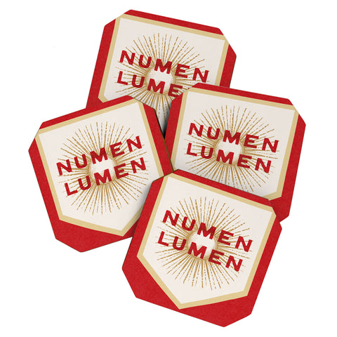 Society6 Design Studio Numen Lumen Coaster Set