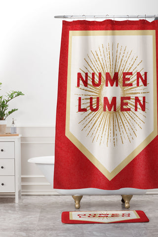 Society6 Design Studio Numen Lumen Shower Curtain And Mat