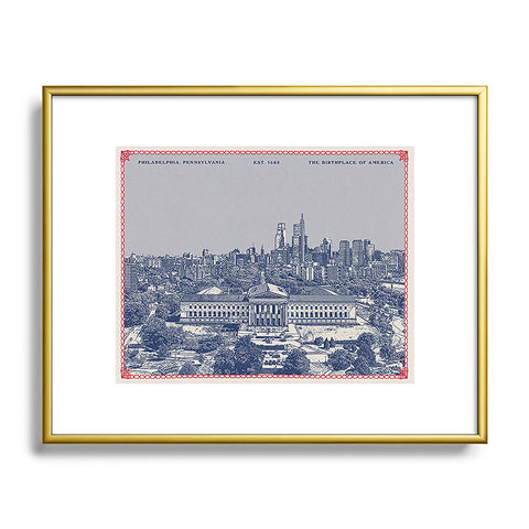 Society6 Design Studio Philadelphia PA Metal Framed Art Print