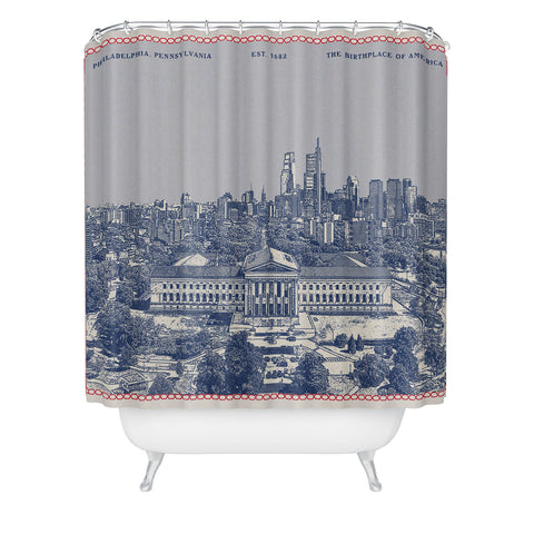 Society6 Design Studio Philadelphia PA Shower Curtain