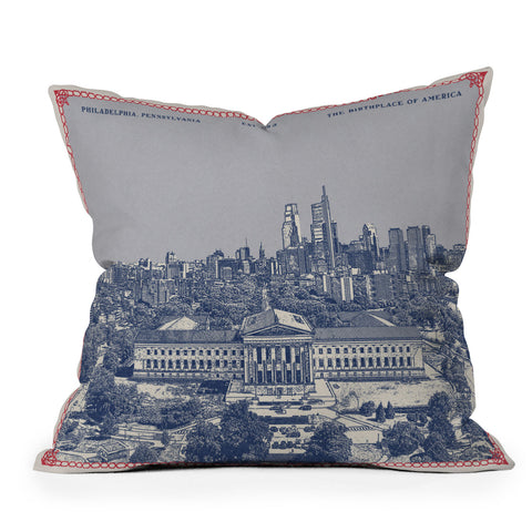 Society6 Design Studio Philadelphia PA Outdoor Throw Pillow