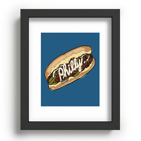 Society6 Design Studio Philly Cheesesteak Recessed Framing Rectangle