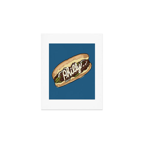 Society6 Design Studio Philly Cheesesteak Art Print
