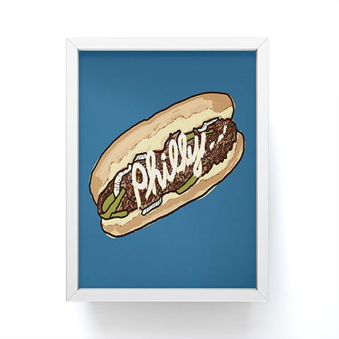 Society6 Design Studio Philly Cheesesteak Framed Mini Art Print