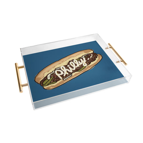 Society6 Design Studio Philly Cheesesteak Acrylic Tray