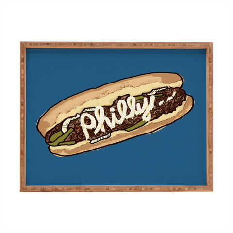 Society6 Design Studio Philly Cheesesteak Rectangular Tray
