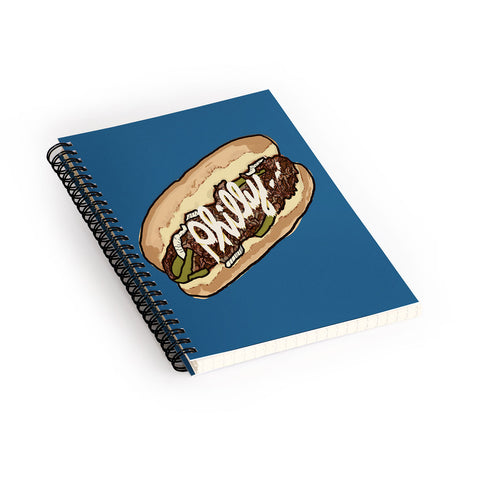 Society6 Design Studio Philly Cheesesteak Spiral Notebook