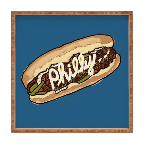 Society6 Design Studio Philly Cheesesteak Square Tray
