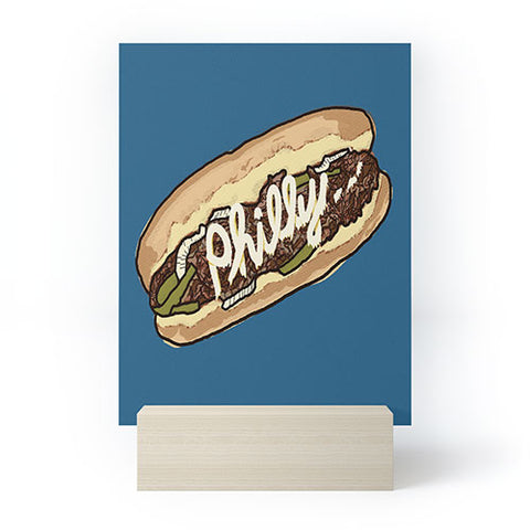 Society6 Design Studio Philly Cheesesteak Mini Art Print