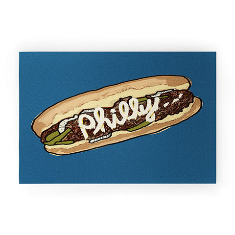 Society6 Design Studio Philly Cheesesteak Welcome Mat