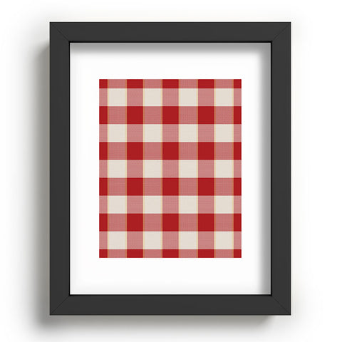 Society6 Design Studio picnic check in Recessed Framing Rectangle