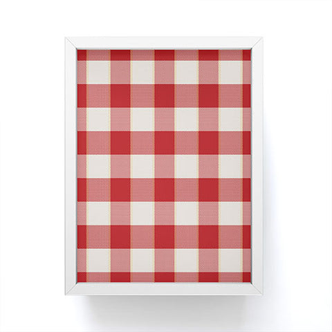 Society6 Design Studio picnic check in Framed Mini Art Print