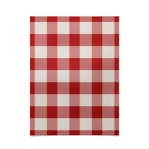 Society6 Design Studio picnic check in Poster
