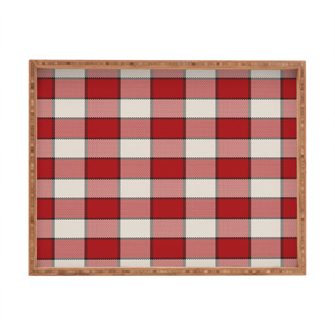 Society6 Design Studio picnic check in Rectangular Tray