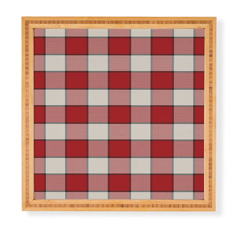 Society6 Design Studio picnic check in Framed Wall Art