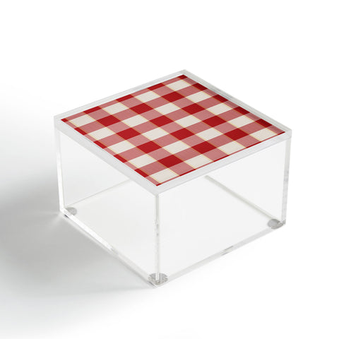 Society6 Design Studio Picnic Check WI Acrylic Box