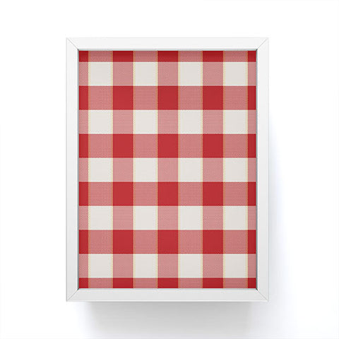 Society6 Design Studio Picnic Check WI Framed Mini Art Print