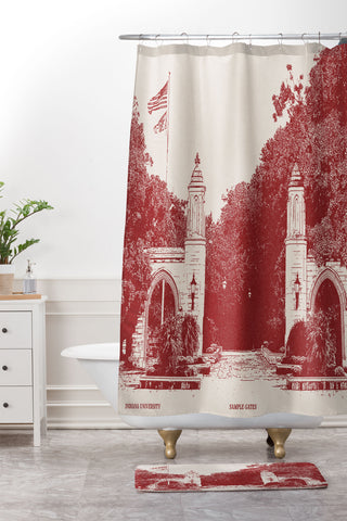 Society6 Design Studio sample gates Shower Curtain And Mat
