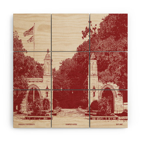 Society6 Design Studio sample gates Wood Wall Mural